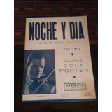 Antigua Partitura Noche Y Dia Cole Porter