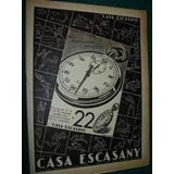 Publicidad Antigua Clipping Reloj Cronografo Casa Escasany