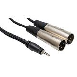 Hosa Cyx-403m De 3,5 Mm Trs A Doble Xlr3m Estéreo Del Desblo