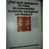 Publicidad Clipping Relojes Orient Comprar Un Reloj Rolex