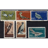 Bulgaria Serie X 6 Sellos Usados Aves Y Pájaros Año 1959 