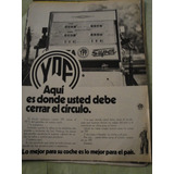 Publicidad Nafta Ypf Super Año 1971 Hoja Sola