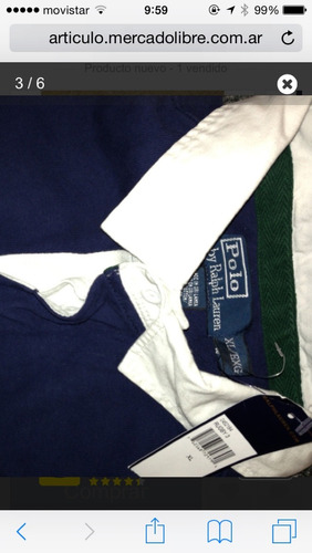 Buzo Polo Ralph Lauren  Xl/xg  Hombre Rugby Pesado Cotton.