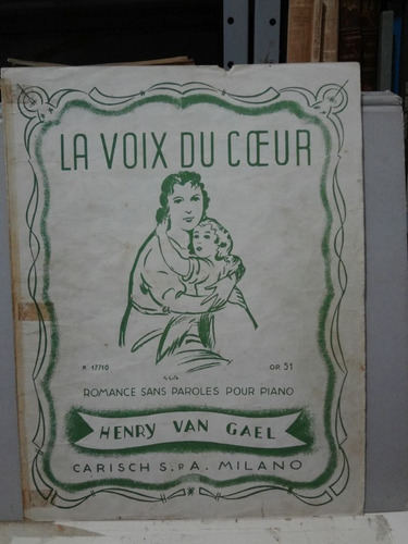 Partitura Piano La Voix Du Coeur  Henry Van Gael Op. 51