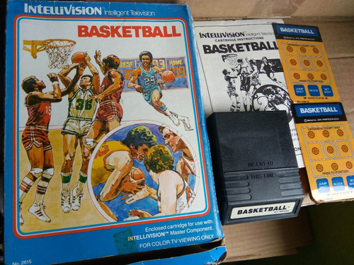 Basketball Intellivision Mattel Videogame Completo