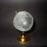 Esfera Globo Terraqueo En Cristal 6 Cm Diametro - Feng Shui