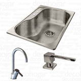 Bacha Cocina Johnson Luxor Si71 + 1 Acc Y Griferia Cjn3126