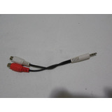 Cable Miniplug 3.5 (15mm) A 2 Rca Rgb, P. Lcd, 15cm