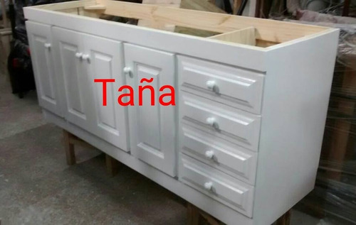 Bajo Mesada 1.60 Romano Pino Macizo Taña Muebles Lanus Este