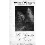 Programa  La Señorita De Tacna   Teatro Blanca Podesta  1981