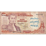 Colombia Reposición 100 Pesos Oro 1 Enero 1991 Empieza 00