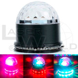 Bola Led Rgb Automática Con Ovni 2 En 1, Luces Dj Fiesta X3u