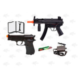 Marcadora Airsoft Electrica Hk Mp5 K Beretta 84fs Bbs Xtreme