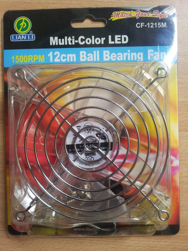 Cooler Fan 120mm Pc Multicolor Led Lian Li 1500rpm Ruleman