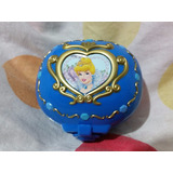 Porta Jóias Azul De Plástico - Princesas Disney - Cinderela