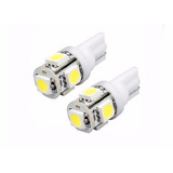 2x Foco Tipo Pellizco Velita 5 Smd Led Blanco T10 194 168