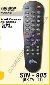 Control Remoto Conversor Nogatec Y Artekit Sin 905