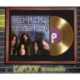 Deep Purple Machine Head Tapa Lp Firmada Disco Oro