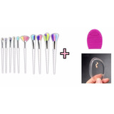 Set  10 Brochas Unicornio Silisponge Y Brush Egg Lote De 10