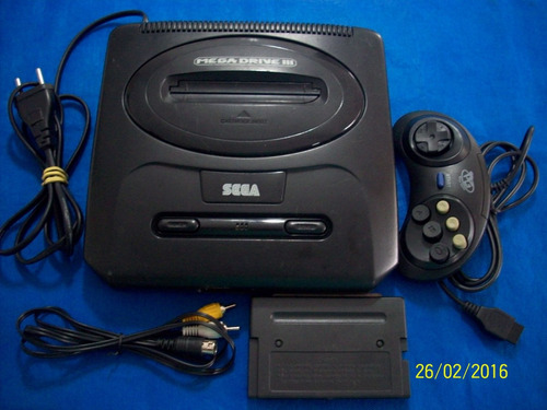 Belo Mega Drive 3 Tectoy Com Av E Jogo!