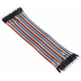 Pack 40 Cables Macho Macho 10cm Dupont Arduino Y Protoboard