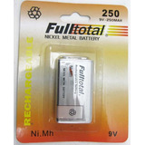 Bateria Recargable 9v 250 Mah Ni-mh Fulltotal