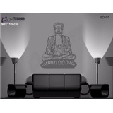 Adesivo Parede Buda Meditando Classico Relaxamento India Xxx