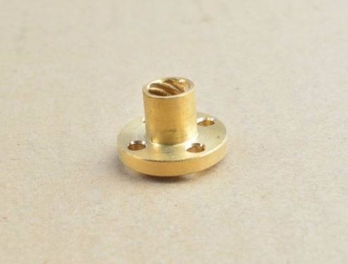 Tuerca Bronce 8 Mm Tornillo Guia Cnc, Router, Arduino, Rpi