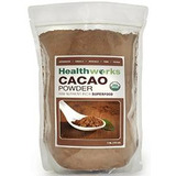 Healthworks Raw Orgánico Certificado Cacao En Polvo, 1 Libra