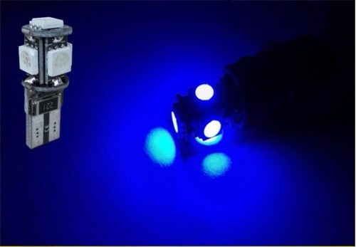 Led Canbus T10 Led 5 Sm,no Da Error,azul-ver-roj Paga 2 Unidades Lleva 3 Unidades 1 Unidad Gratis !! Colores A Eleccion 