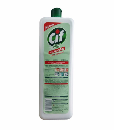 Cif Gel Con Lavandina X 2 Litros Facil Enjuague Original !!!