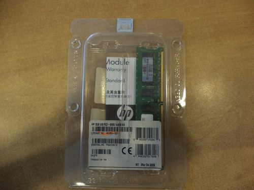 Memoria Hp 2gb Ub Pc2-6400 1x2gb Kit (4500260-b21)