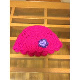 Gorro De Lana Tejido Al Crochet Para Nena Usado