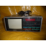 Tv A Cores Mini Tv Sony 3706 C/ Radio Relógio Uhf/vhf P/luz