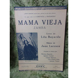 Partitura Antigua Mama Vieja Bayardo Larenza