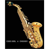 Saxofon Soprano Dorado Curvo Century Cnsx001 Estuche )