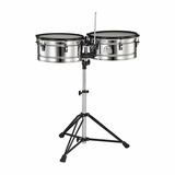 Pearl Pte-1415dx Timbaleta 14 15 Acero C/ Soporte