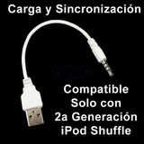 Cable Adaptador Usb Para iPod Shuffle 2a Gen