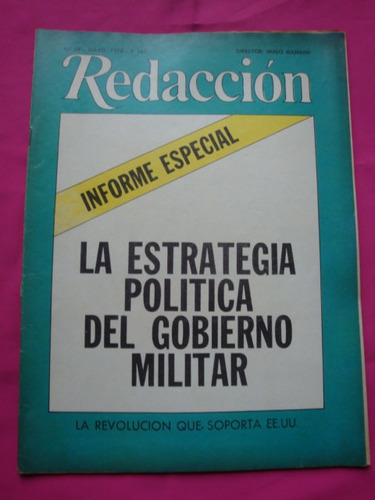 Revista Redaccion N°39 Mayo 1976 Gobierno Militar Estrategia