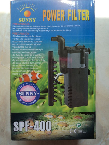 Filtro Sunny Spf-400 Para Acuarios De Hasta 100lts Envio Inc