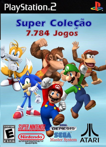 Super Coleção 7800 Jogos Snes Mario Collection Ps2 Promoção