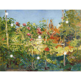 Lienzo Canvas Arte Caillebotte Jardín Trouville 1880 