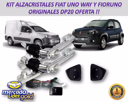 Kit Alzacristales Fiat Uno Way Y Fioruno Nuevo Dp20!!