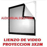 Lienzo De Pantalla P/ Videoproyeccion Delantera- Trasera 3x2