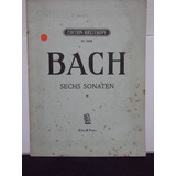 Partitura Flauta Piano  Sechs Sonaten Vol 2  Bach
