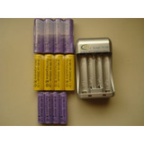 9pilas+1cargador Aaa 1800 Mah Recargable