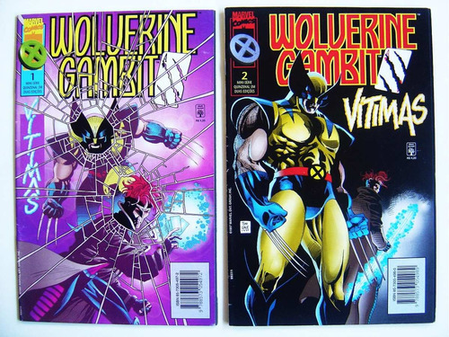 Gibi Em Quadrinhos Wolverine E Gambit - Série Completa Abril