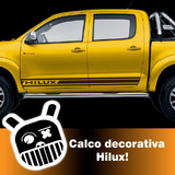 Calco Ploteo S-line 2 Para Toyota Hilux Calcomania Vinilo Me