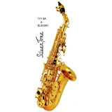 Saxofon Soprano Curvo ßb ( Si B ) Slsx001 Silvertone 