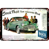 Poster Carteles Antiguos Chapa 60x40cm Buick 1946 Au-246